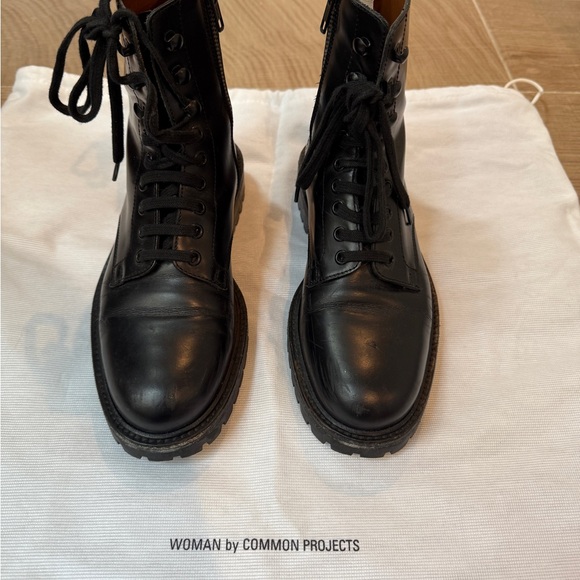 WOMAN by COMMON PROJECTS Lug Sole Combat Boots size 5 / 36 - Picture 1 of 7
